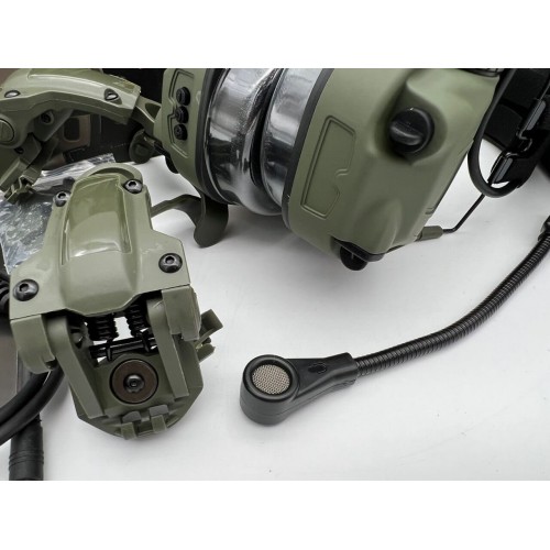 6TH GEN TACTICAL HEADSET тактическая гарнитура, звукосниматель и шумоподавление, активные в Нижнекамске